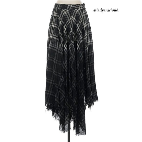CURRENT MOOD Model Approved plaid grunge maxi skirt - Picture 2 of 4